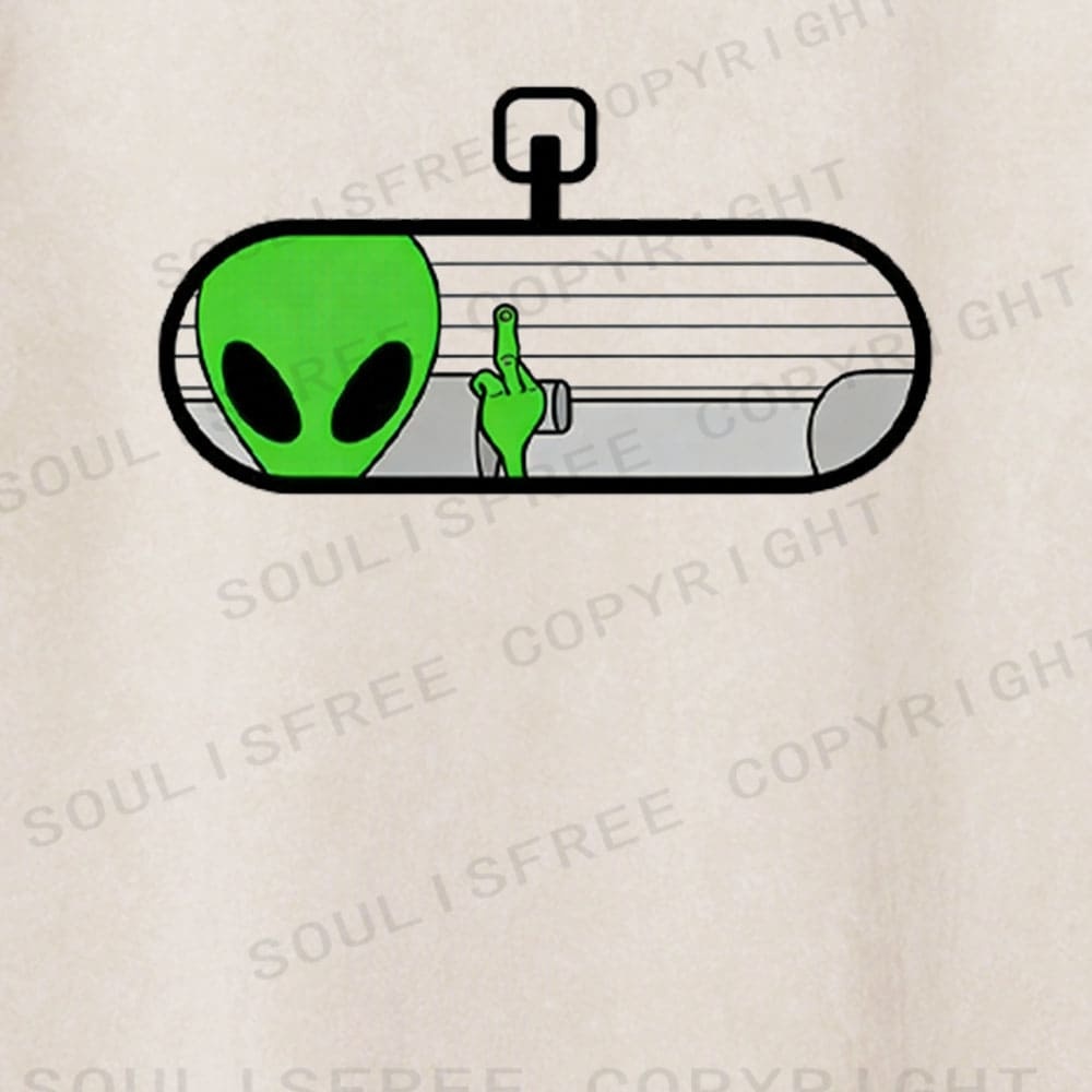 Soulisfree Alien Defiance Flux Capsule Rebellion Aesthetic Washed Tee