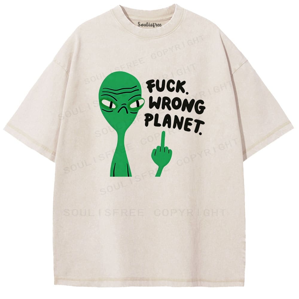 Designed Soulisfree Wander into Dream Spores Artistic Washed Tee | Soulisfree