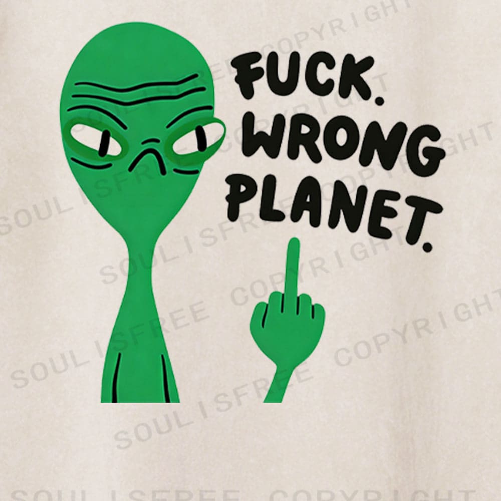 Soulisfree Alien Displacement Flux Planetary Rejection Washed Tee