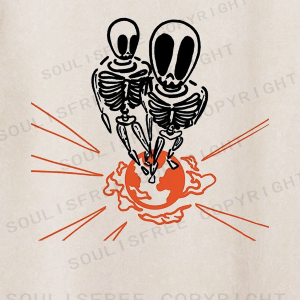 Soulisfree Cosmic Finale Flux Planetary Embrace Washed Tee