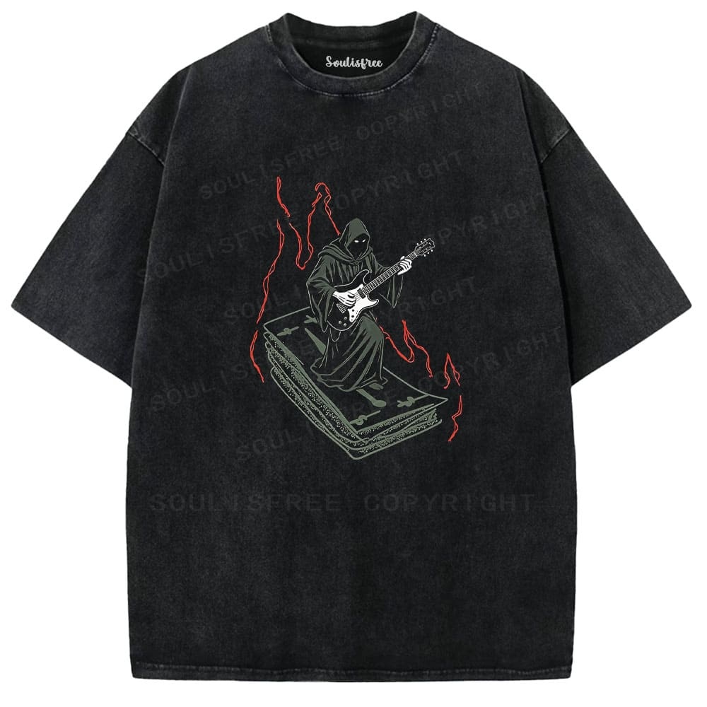 Designed Soulisfree Wander into Dream Spores Artistic Washed Tee | Soulisfree