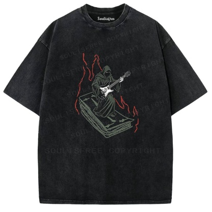 Soulisfree Cosmic Finale Flux Planetary Embrace Washed Tee