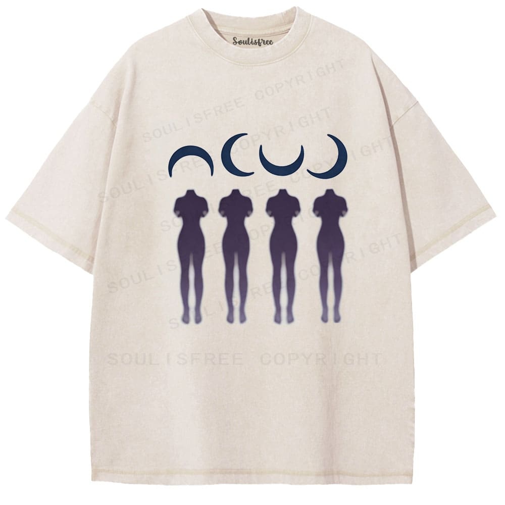 Designed Soulisfree Wander into Dream Spores Artistic Washed Tee | Soulisfree
