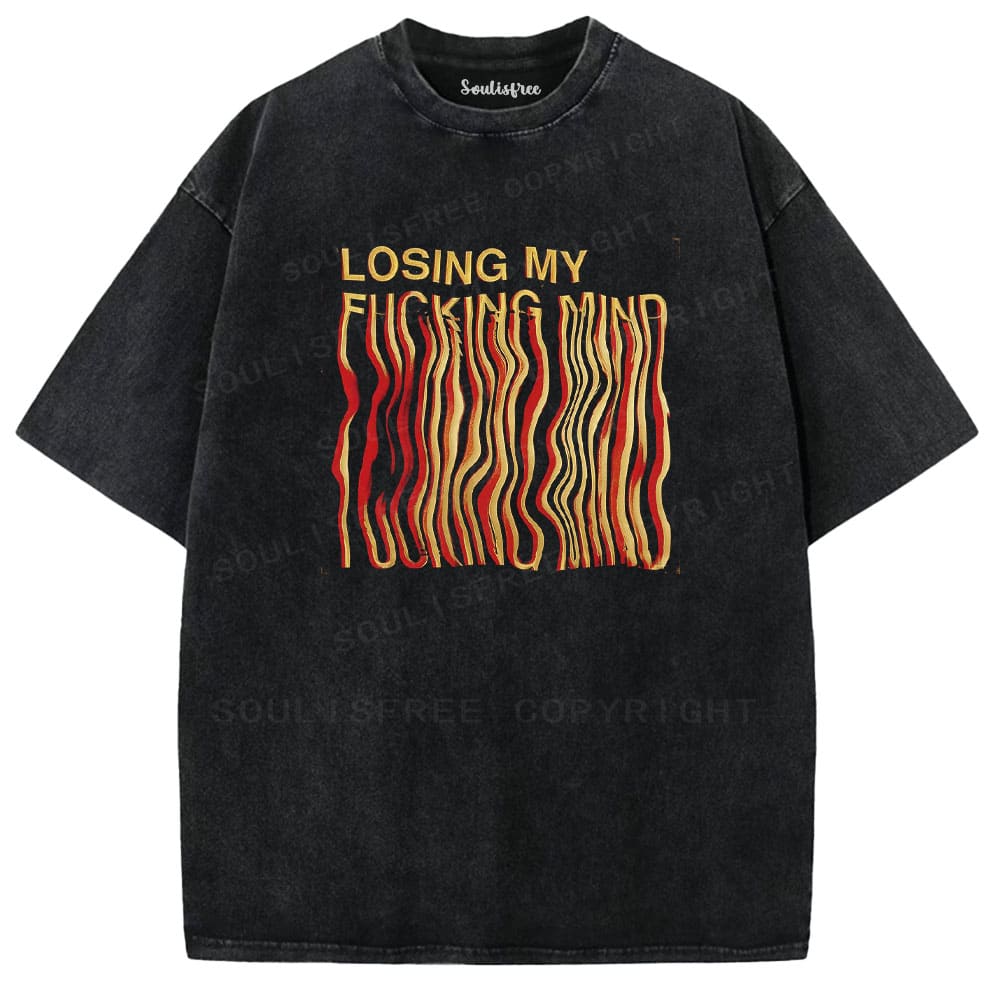 Soulisfree Emotional Flux Waveform Cognitive Distortion Washed Tee