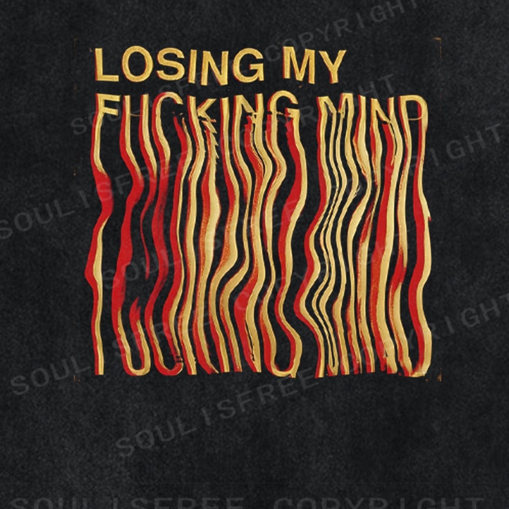 Soulisfree Emotional Flux Waveform Cognitive Distortion Washed Tee