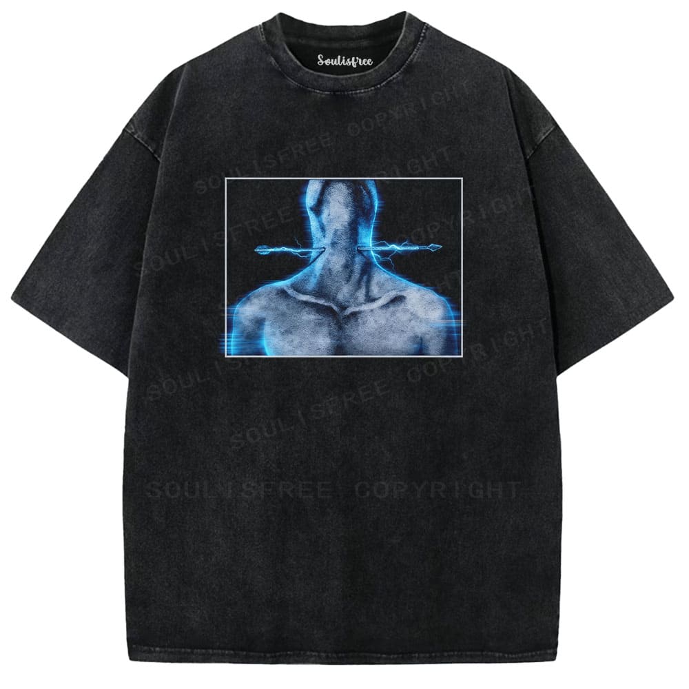 Soulisfree Bio-Electric Surge Consciousness Penetration Illusion Washed Tee