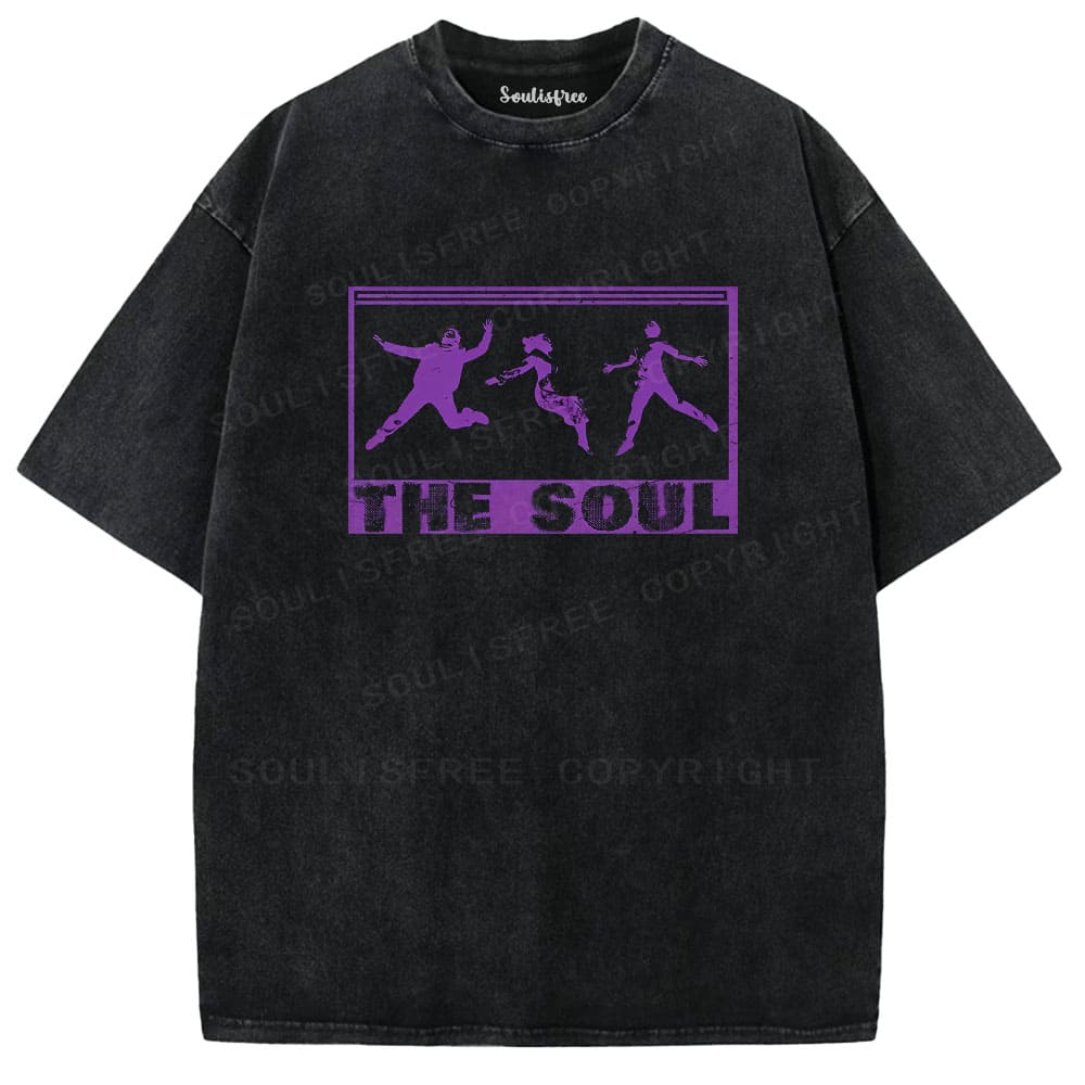 Soulisfree Rhythmic Silhouette Motion Collective Soul Washed Tee