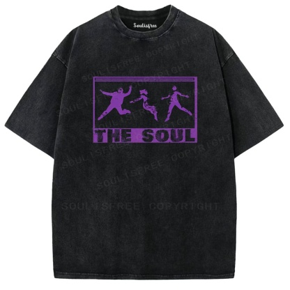 Soulisfree Rhythmic Silhouette Motion Collective Soul Washed Tee