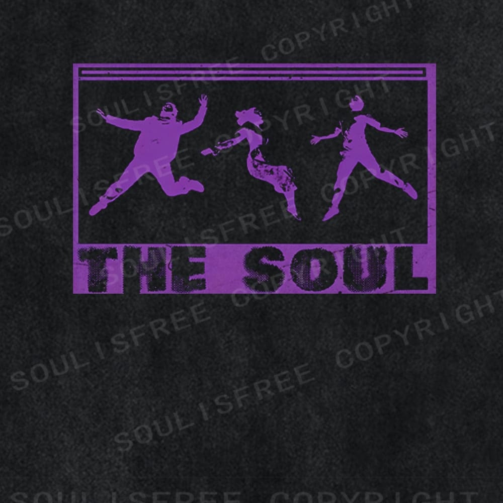 Soulisfree Rhythmic Silhouette Motion Collective Soul Washed Tee