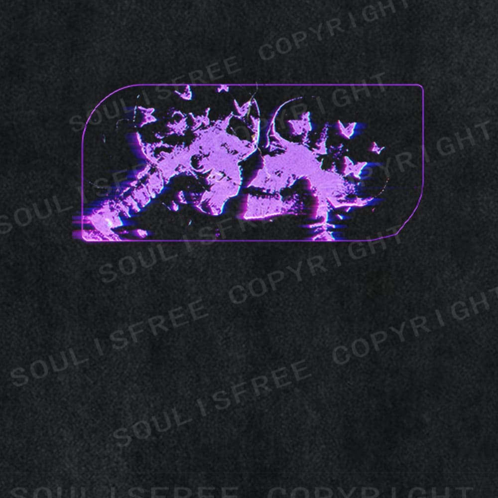 Soulisfree Neon Morphic Flux Digital Soul Washed Tee
