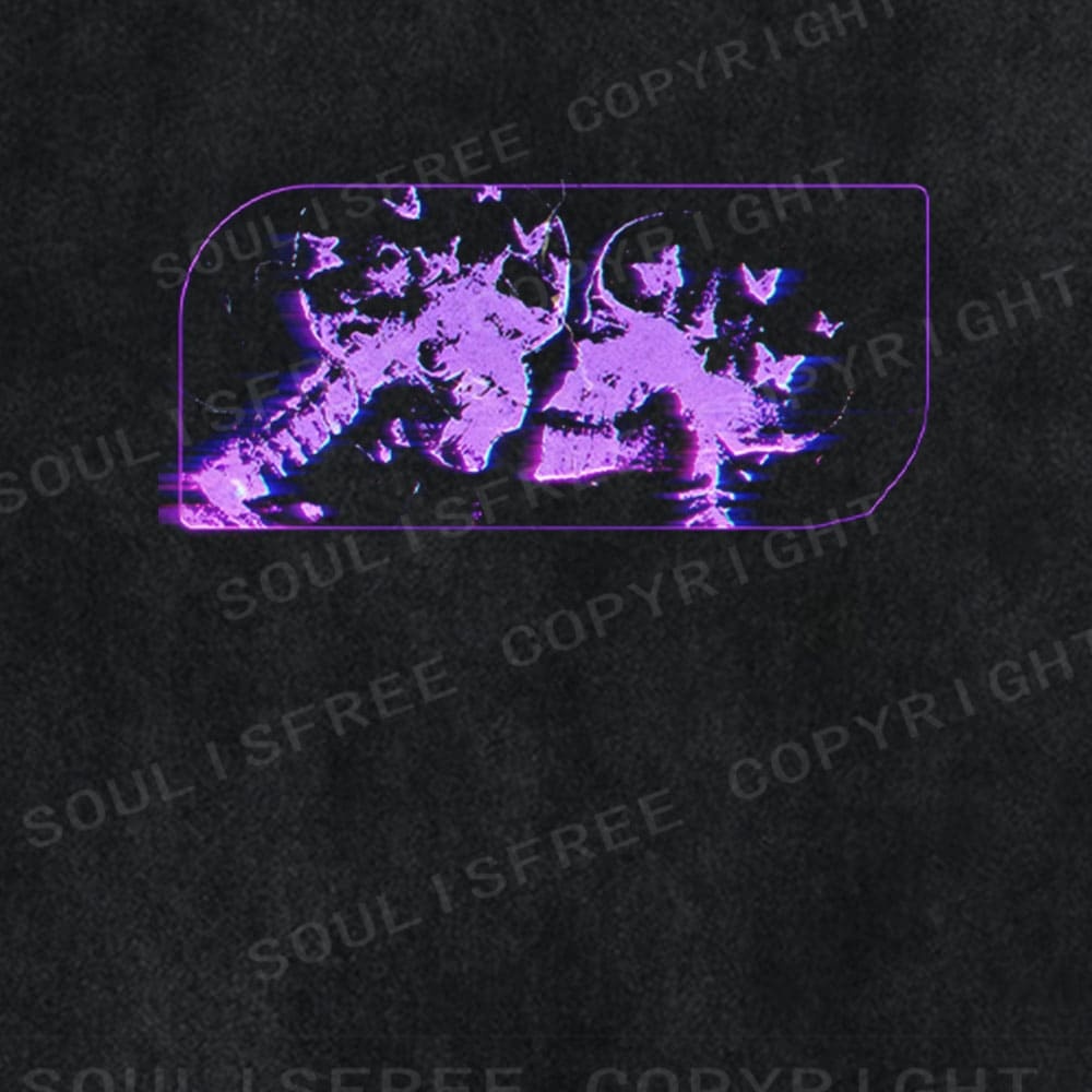 Soulisfree Neon Morphic Flux Digital Soul Washed Tee