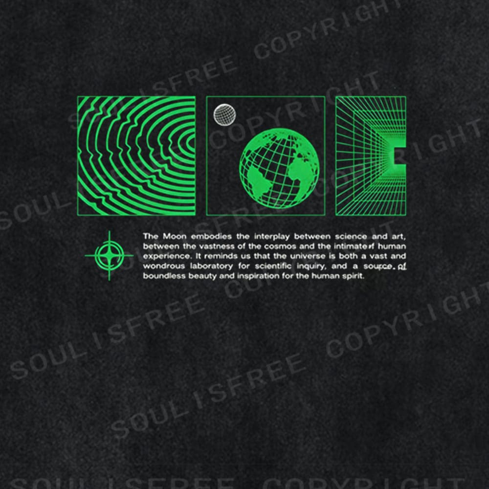 Soulisfree Cosmic Data Resonance Quantum Perception Washed Tee