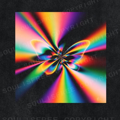 Soulisfree Cosmic Kaleidoscope Energy Abstract Art Washed Tee