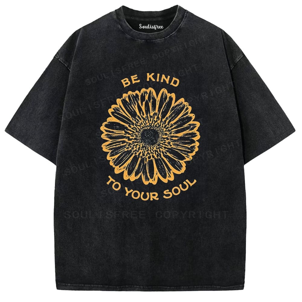 Designed Soulisfree Wander into Dream Spores Artistic Washed Tee | Soulisfree