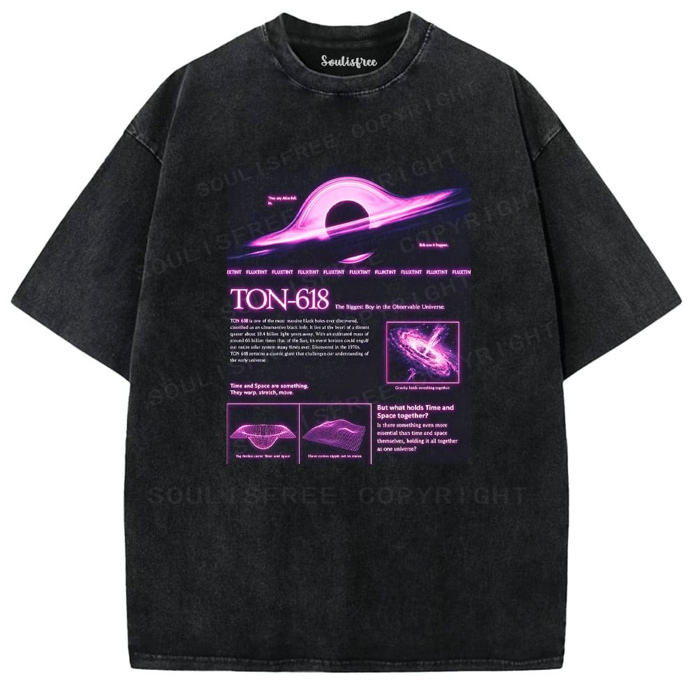 Designed Soulisfree Wander into Dream Spores Artistic Washed Tee | Soulisfree