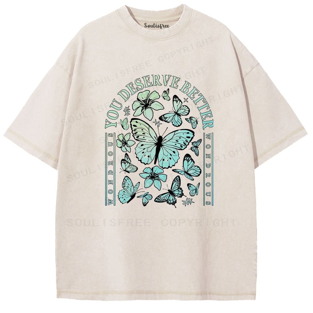 Designed Soulisfree Wander into Dream Spores Artistic Washed Tee | Soulisfree