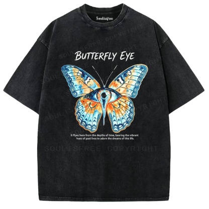 Soulisfree Butterfly Eye Mystic Vision Washed Tee