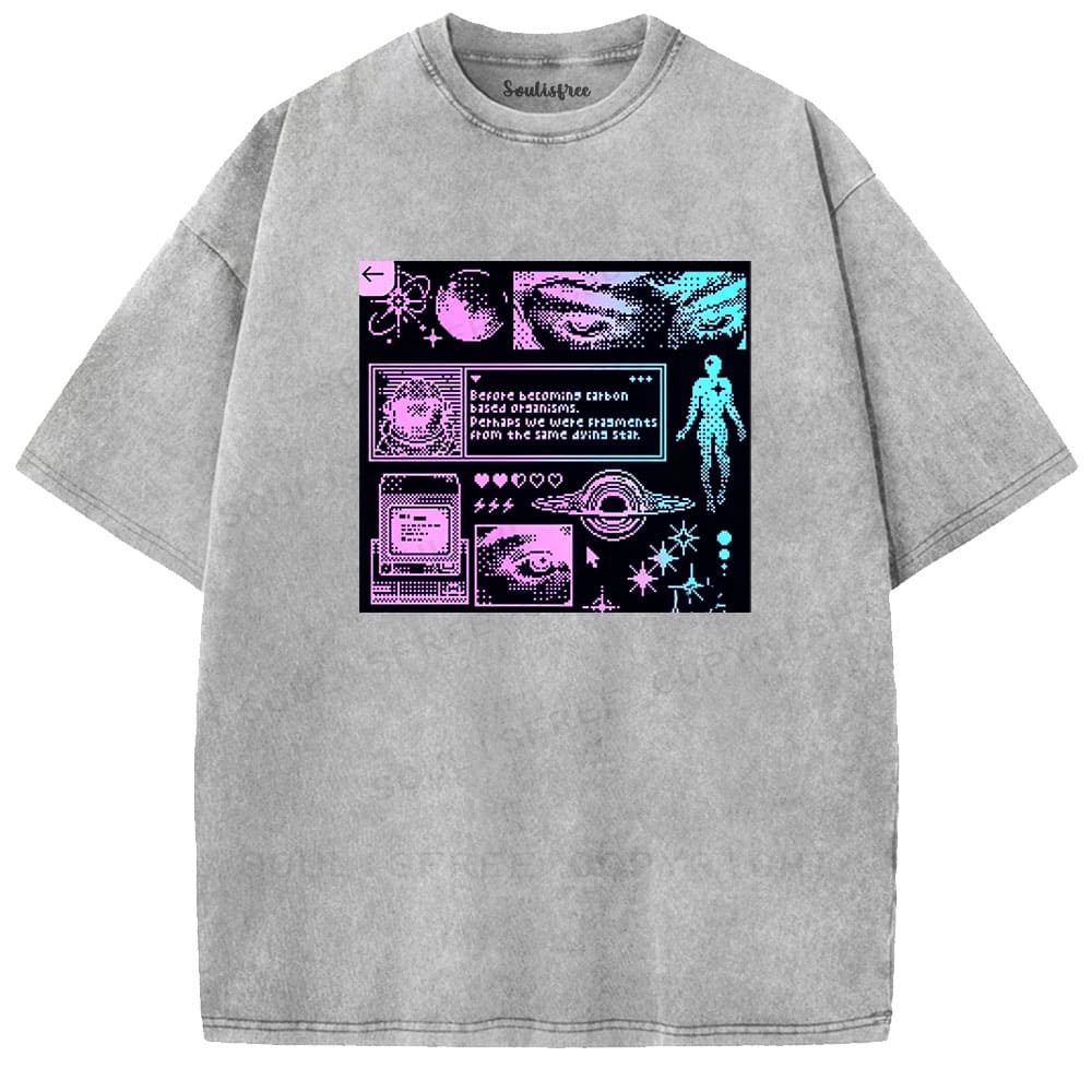 Soulisfree  Cosmic Origin Statement Washed Tee