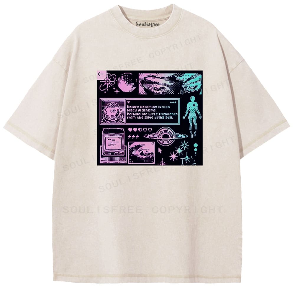 Soulisfree  Cosmic Origin Statement Washed Tee