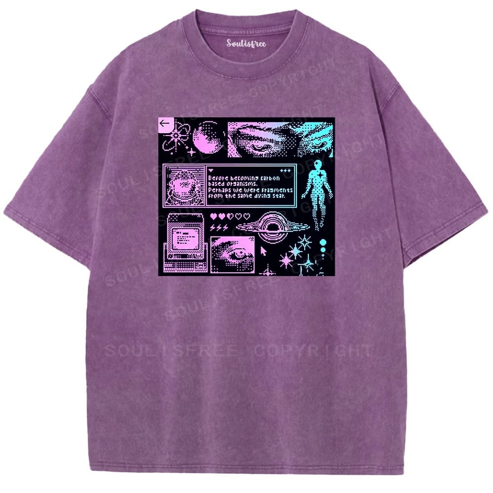 Soulisfree  Cosmic Origin Statement Washed Tee