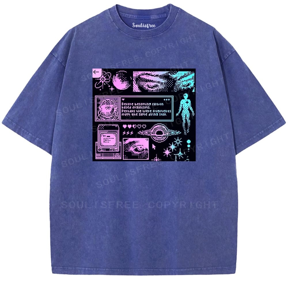 Soulisfree  Cosmic Origin Statement Washed Tee