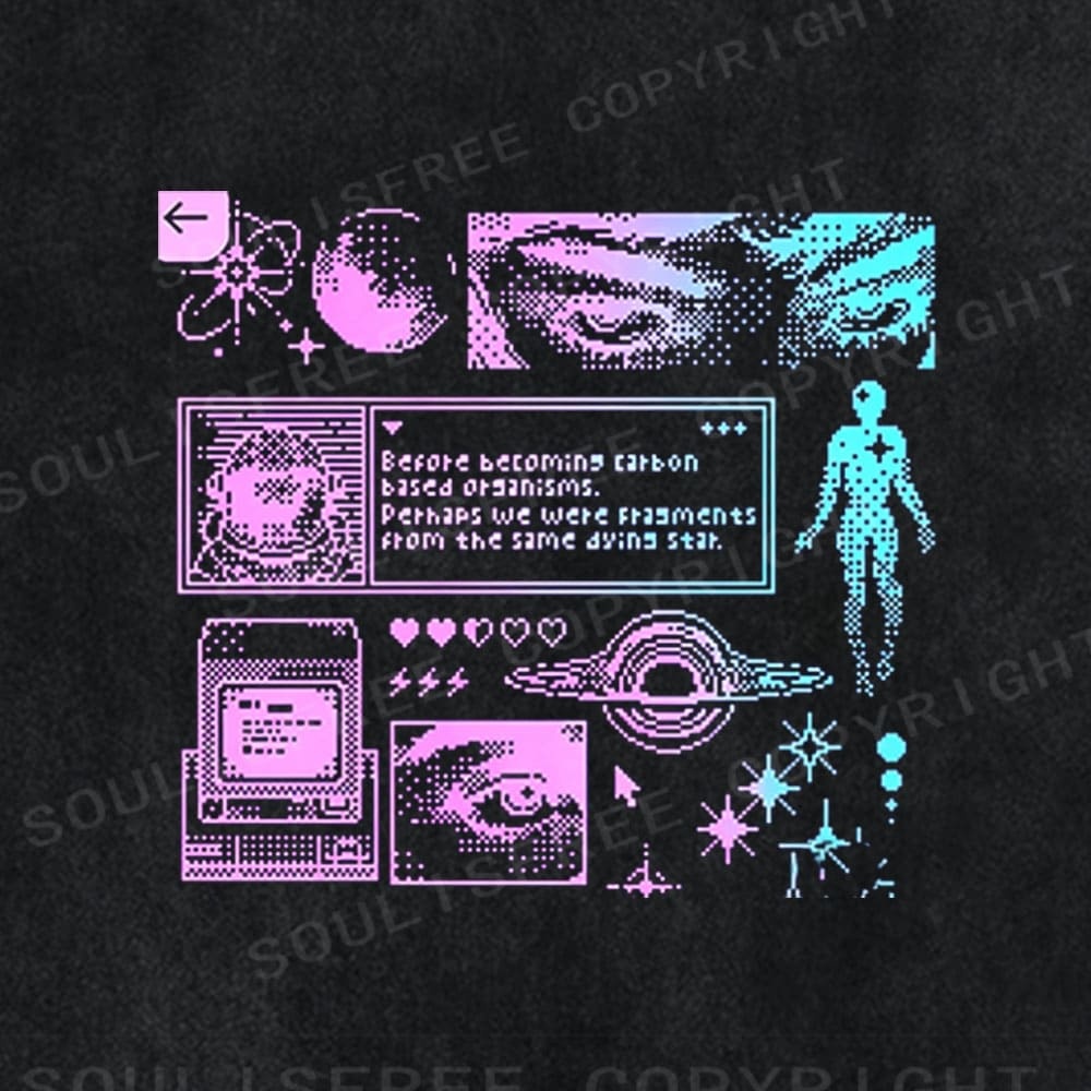 Soulisfree  Cosmic Origin Statement Washed Tee