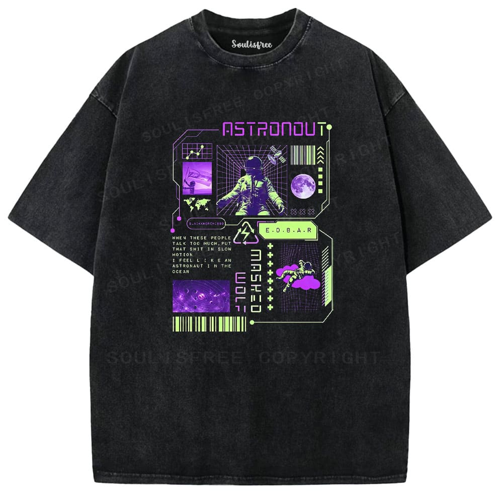 Soulistree Astronaut in the Ocean Washed Tee