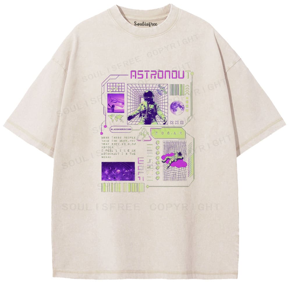 Soulistree Astronaut in the Ocean Washed Tee