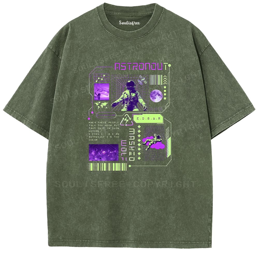 Soulistree Astronaut in the Ocean Washed Tee