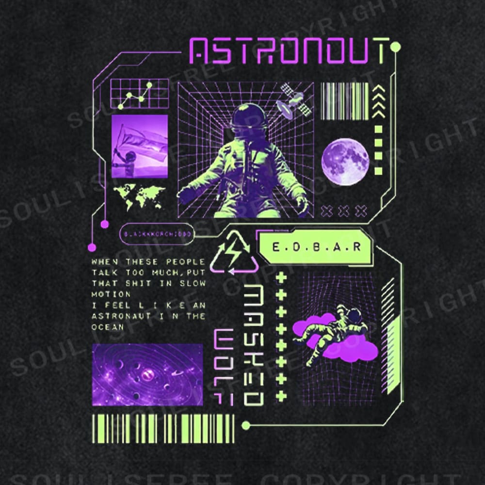 Soulistree Astronaut in the Ocean Washed Tee