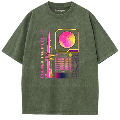 Soulistree Dark Side of the Moon Tribute Washed Tee