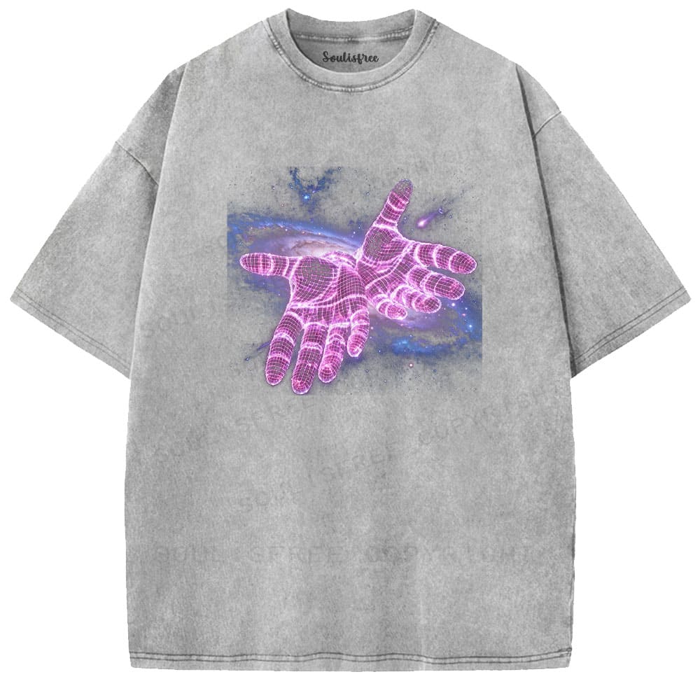 Soulistree Digital Touch of the Universe Washed Tee