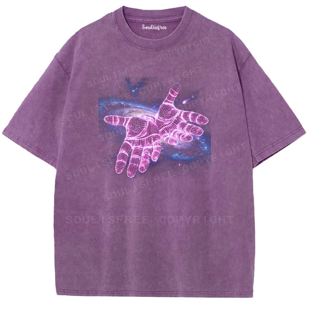 Soulistree Digital Touch of the Universe Washed Tee