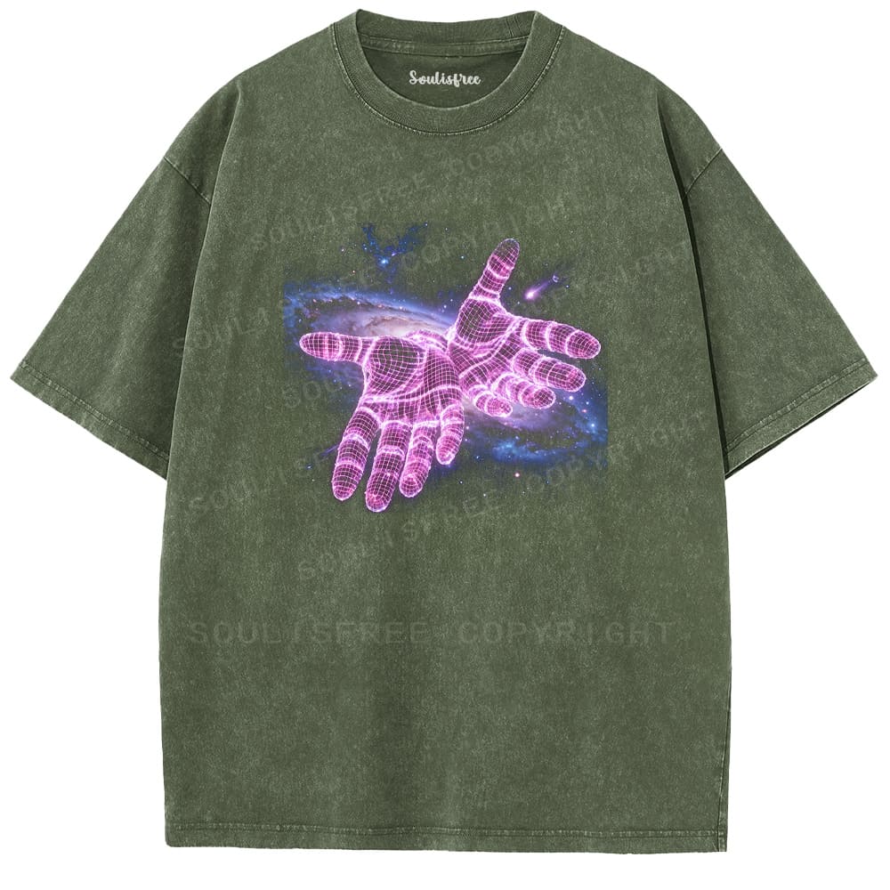 Soulistree Digital Touch of the Universe Washed Tee