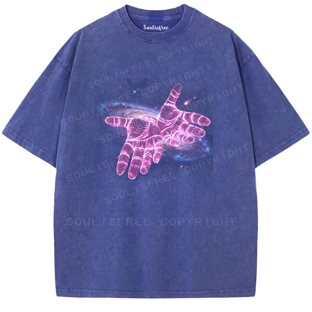 Soulistree Digital Touch of the Universe Washed Tee
