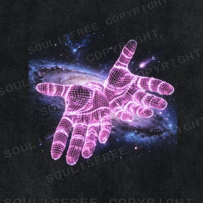 Soulistree Digital Touch of the Universe Washed Tee