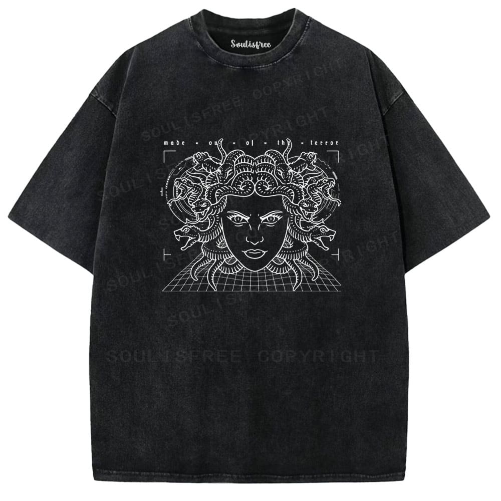 Soulistree The Gaze of the Serpent Washed Tee