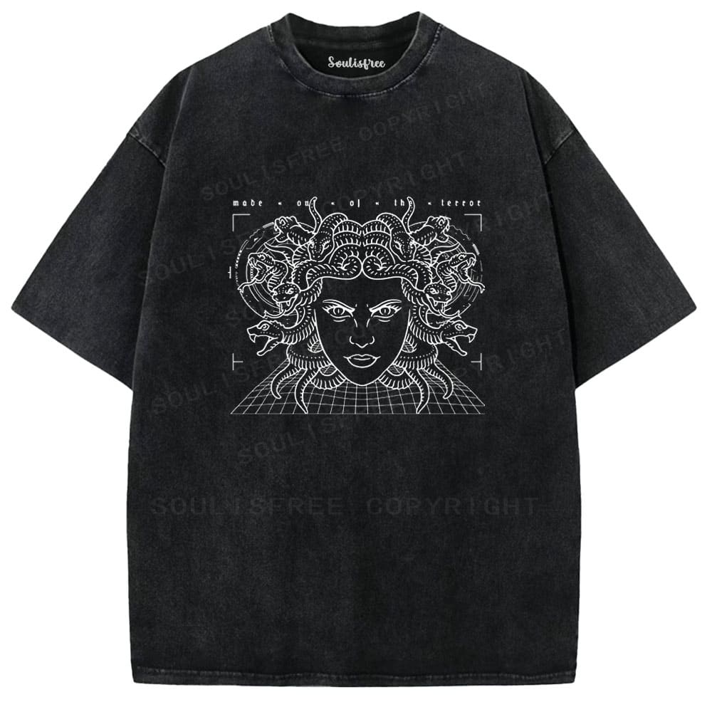 Soulistree The Gaze of the Serpent Washed Tee