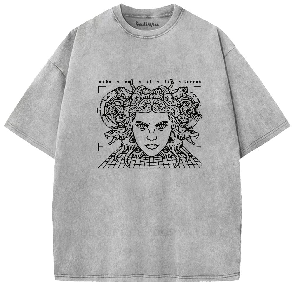 Soulistree The Gaze of the Serpent Washed Tee