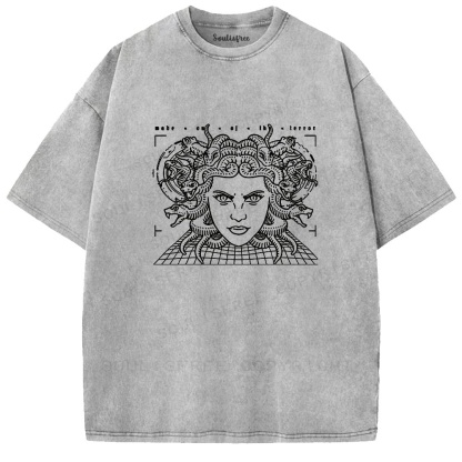 Soulistree The Gaze of the Serpent Washed Tee