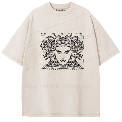 Soulistree The Gaze of the Serpent Washed Tee