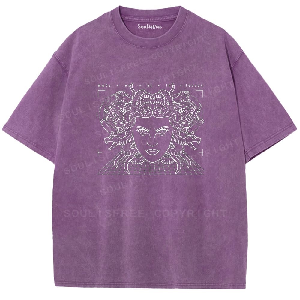 Soulistree The Gaze of the Serpent Washed Tee