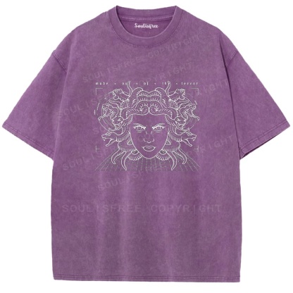 Soulistree The Gaze of the Serpent Washed Tee