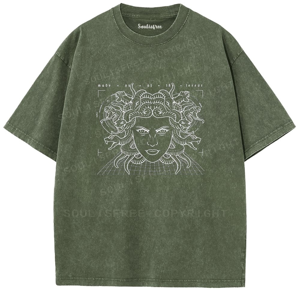 Soulistree The Gaze of the Serpent Washed Tee