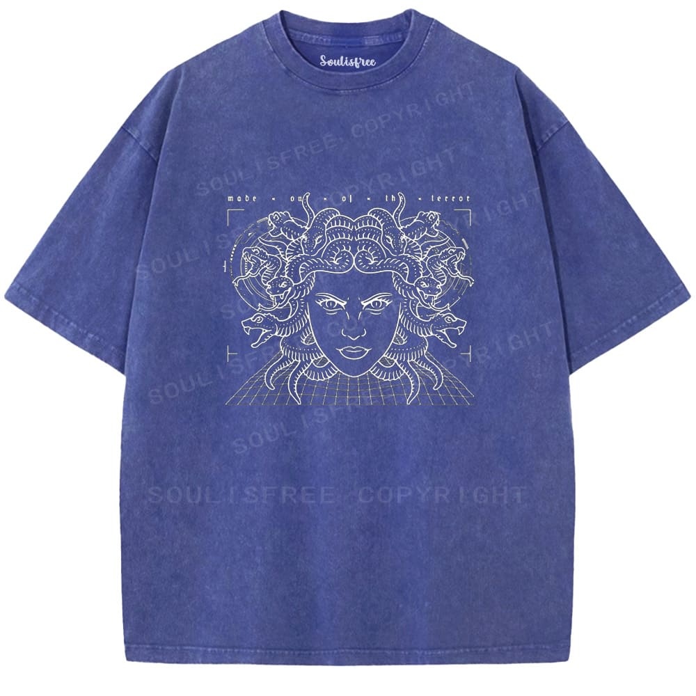 Soulistree The Gaze of the Serpent Washed Tee