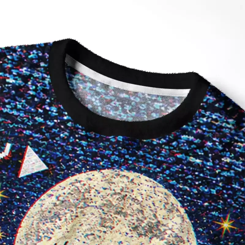 Soulisfree Santa Sleigh Christmas Fuzzy Crewneck Sweater
