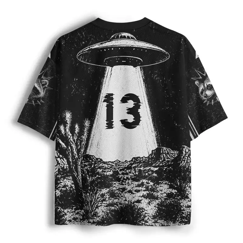 Soulisfree Skater Raccoon Abduction Mesh Jersey
