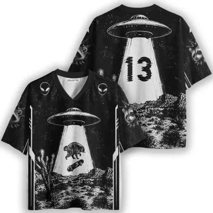 Soulisfree Skater Raccoon Abduction Mesh Jersey
