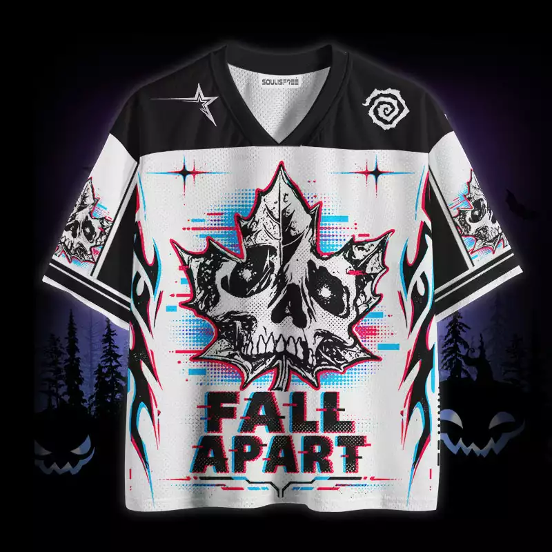 Soulisfree Skeleton Fall Apart Mesh Jersey