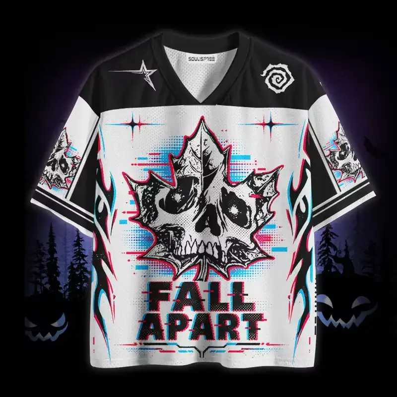 Soulisfree Skeleton Fall Apart Mesh Jersey